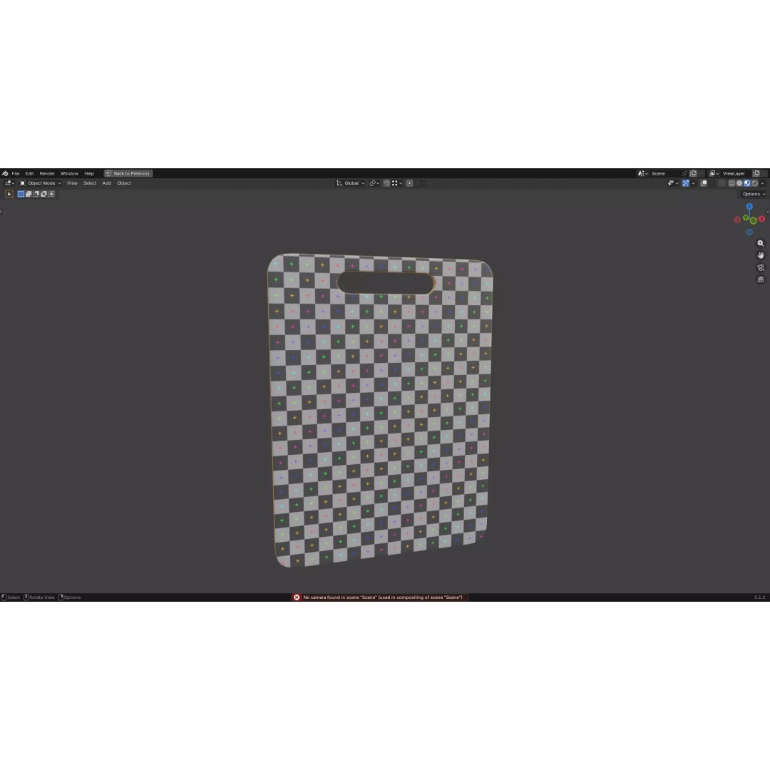 Chopping Board 3D Model – Low Poly PBR Kitchen Asset, FBX/OBJ