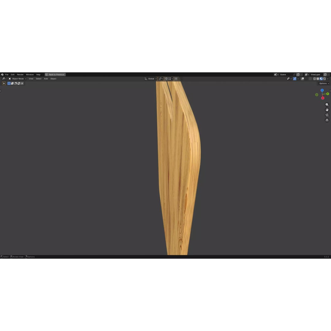 Chopping Board 3D Model – Low Poly PBR Kitchen Asset, FBX/OBJ - View 12