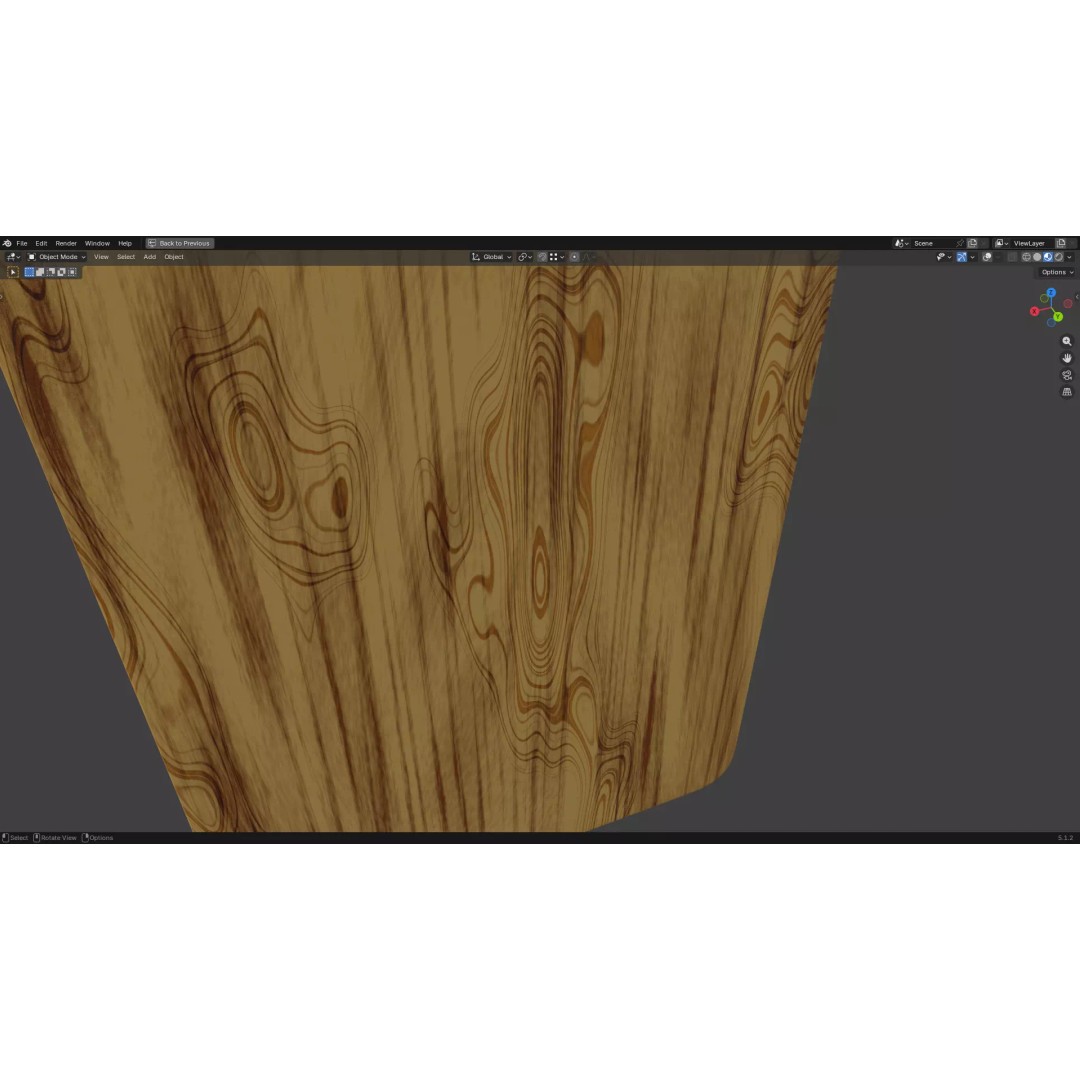 Chopping Board 3D Model – Low Poly PBR Kitchen Asset, FBX/OBJ - View 18
