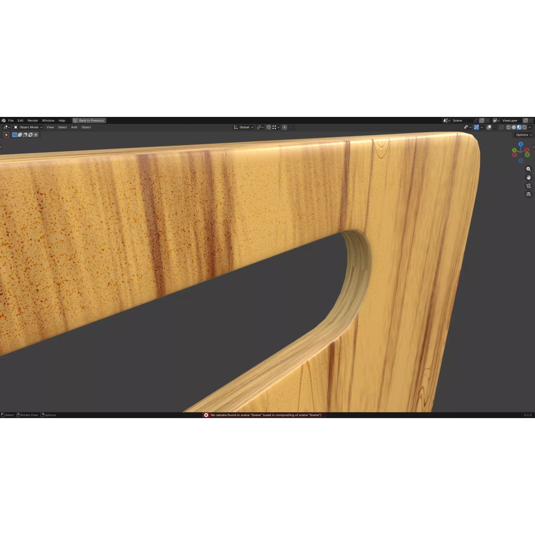 Chopping Board 3D Model – Low Poly PBR Kitchen Asset, FBX/OBJ - View 24