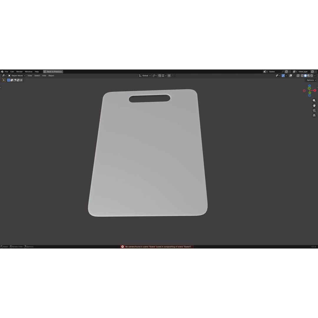 Chopping Board 3D Model – Low Poly PBR Kitchen Asset, FBX/OBJ - View 27