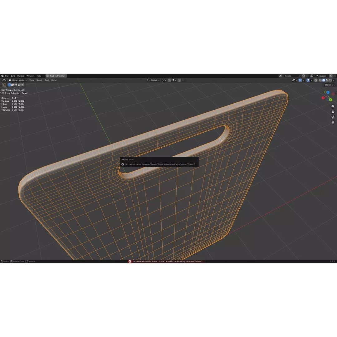 Chopping Board 3D Model – Low Poly PBR Kitchen Asset, FBX/OBJ - View 31