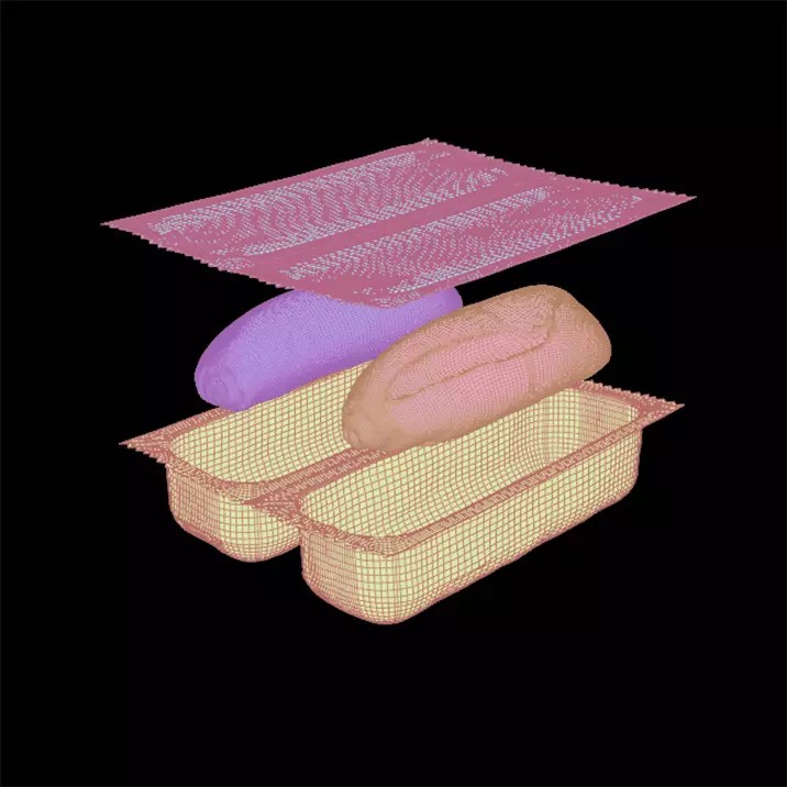 Sandwich Rolls 3D Model – High-Quality Food Asset, PBR Textures - View 11