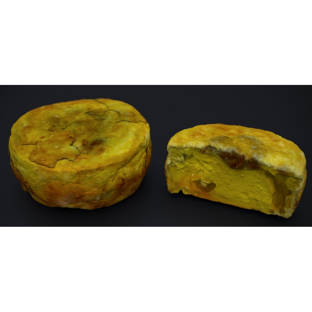 Egg Omelette Quiche 3D Model – Realistic Food Asset, FBX & OBJ - View 3