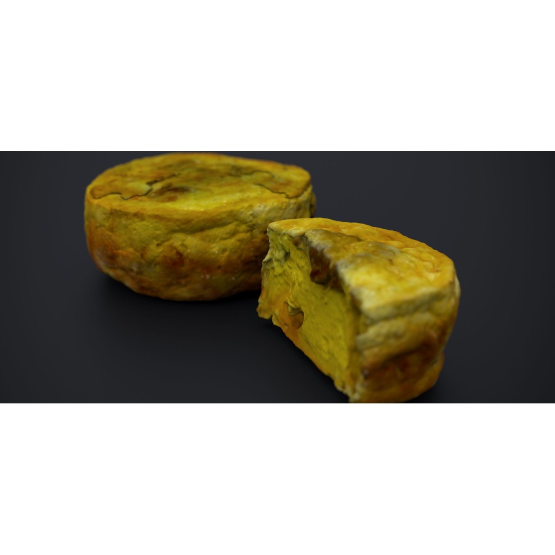 Egg Omelette Quiche 3D Model – Realistic Food Asset, FBX & OBJ - View 4