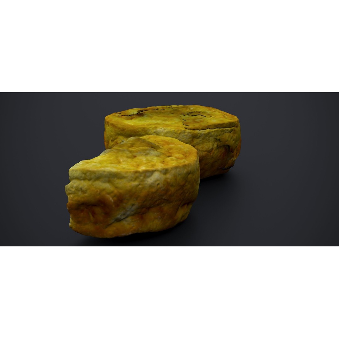 Egg Omelette Quiche 3D Model – Realistic Food Asset, FBX & OBJ - View 5