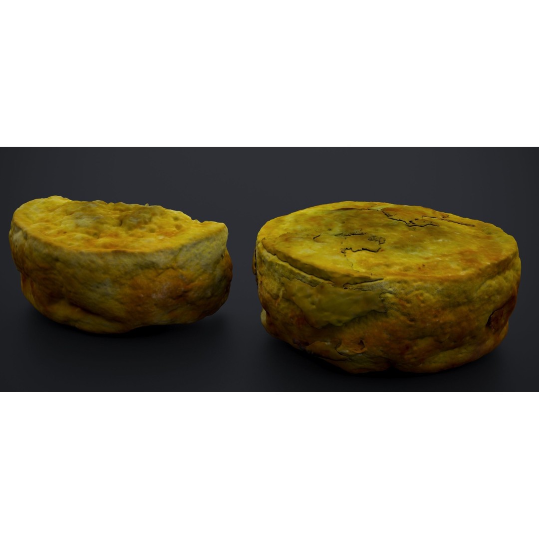 Egg Omelette Quiche 3D Model – Realistic Food Asset, FBX & OBJ - View 8