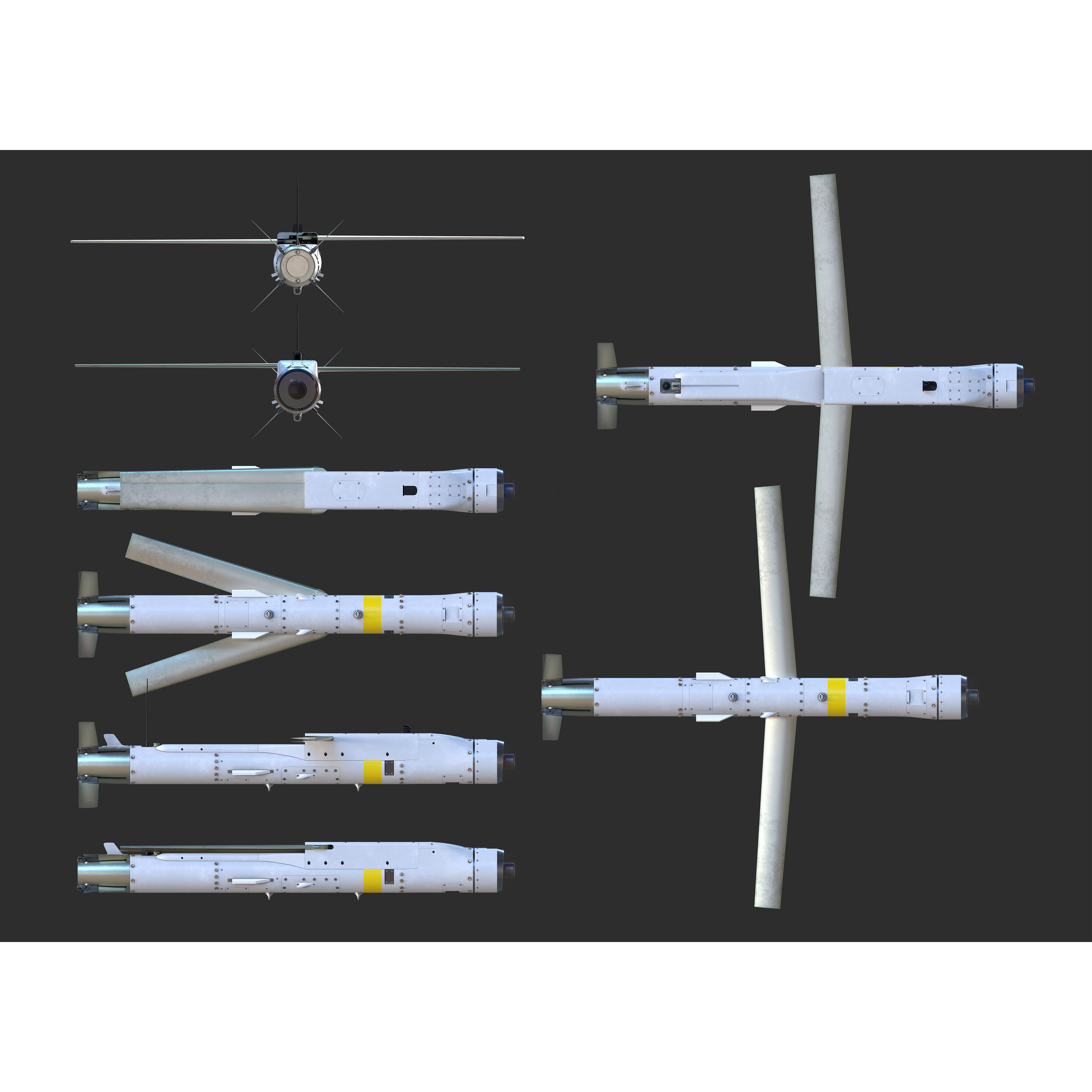 GBU-53B StormBreaker - PBR Game-Ready 3D Model - View 21