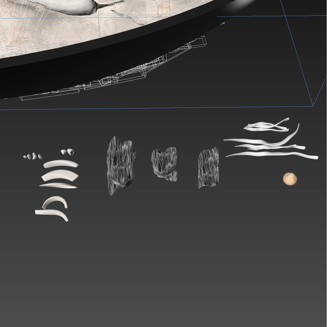 Uzbek Pilaf 3D Model – High Poly Food Asset, FBX & OBJ Formats - View 12