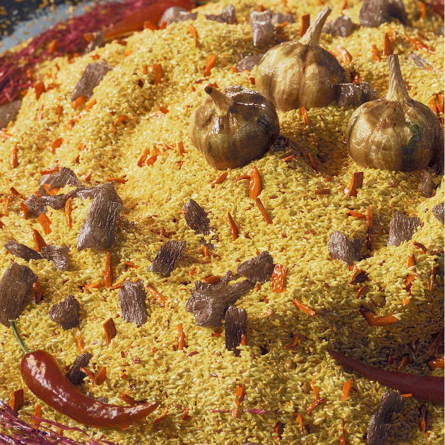 Uzbek Pilaf 3D Model – High Poly Food Asset, FBX & OBJ Formats - View 4