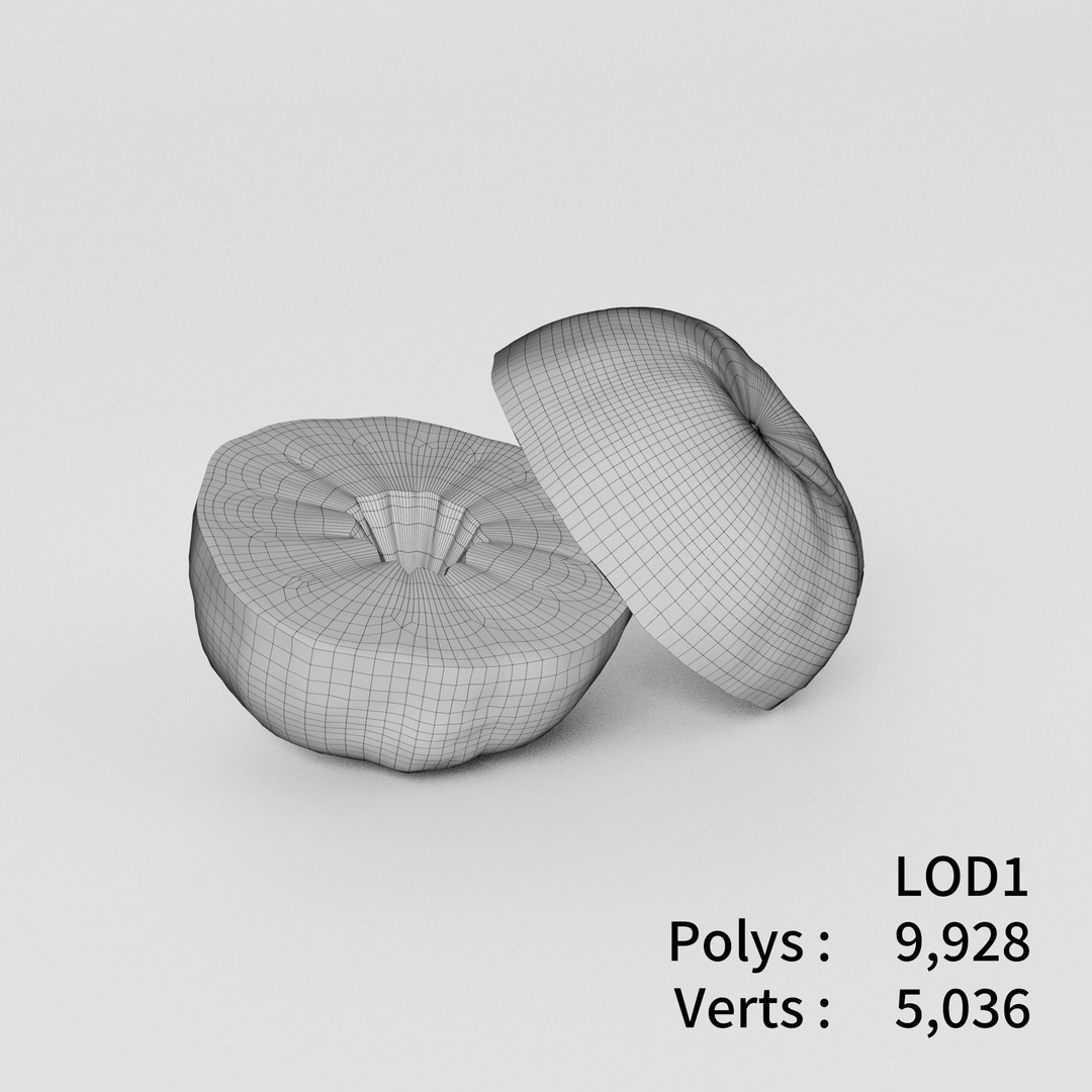 Orange 3D Model Bundle – Low Poly Game Asset, FBX & PBR Textures - View 14