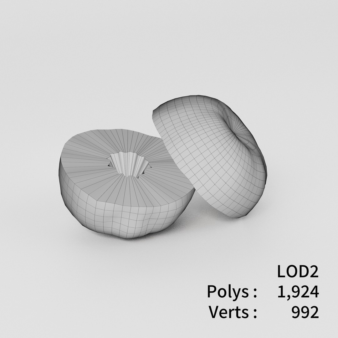 Orange 3D Model Bundle – Low Poly Game Asset, FBX & PBR Textures - View 15