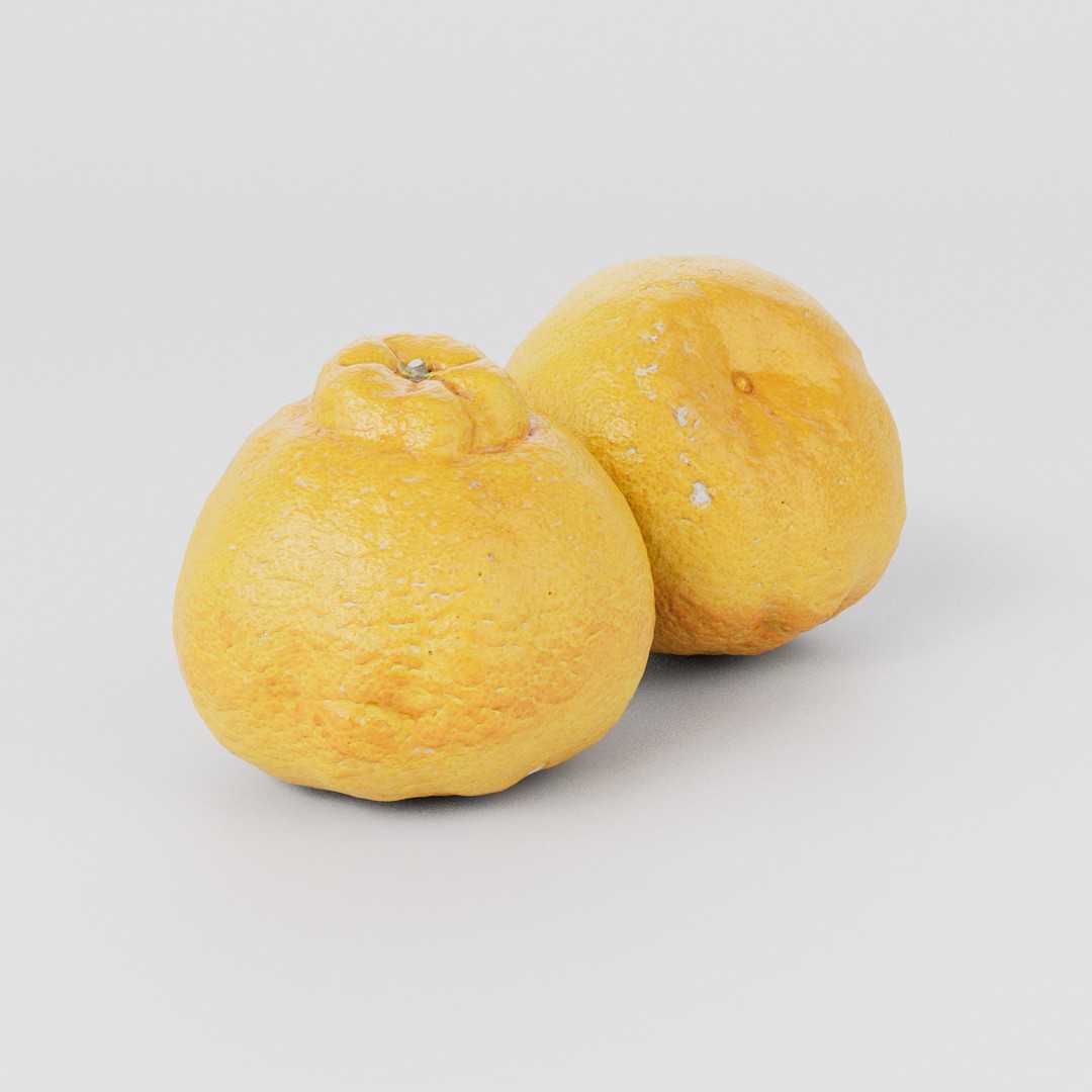 Orange 3D Model Bundle – Low Poly Game Asset, FBX & PBR Textures - View 3