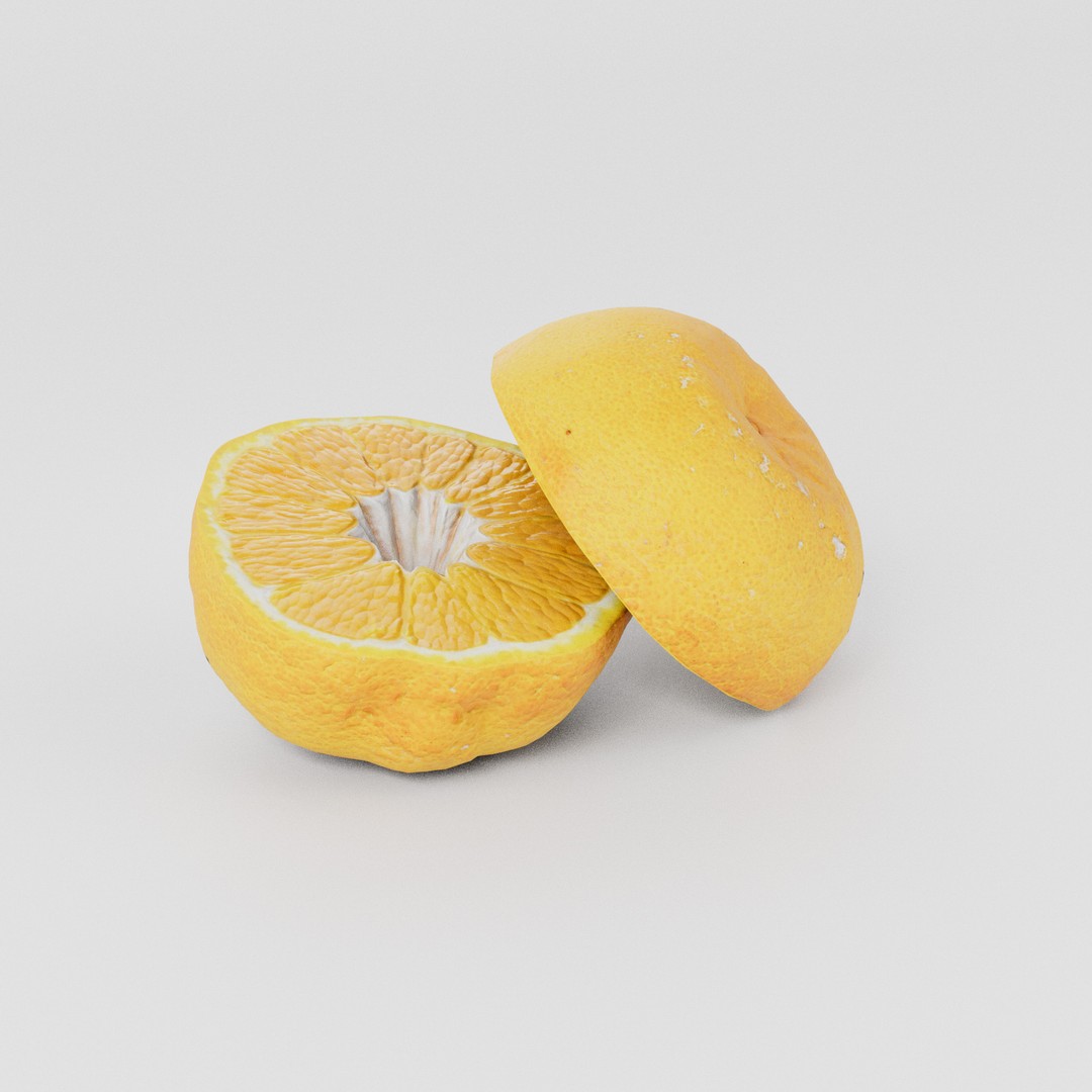 Orange 3D Model Bundle – Low Poly Game Asset, FBX & PBR Textures - View 6