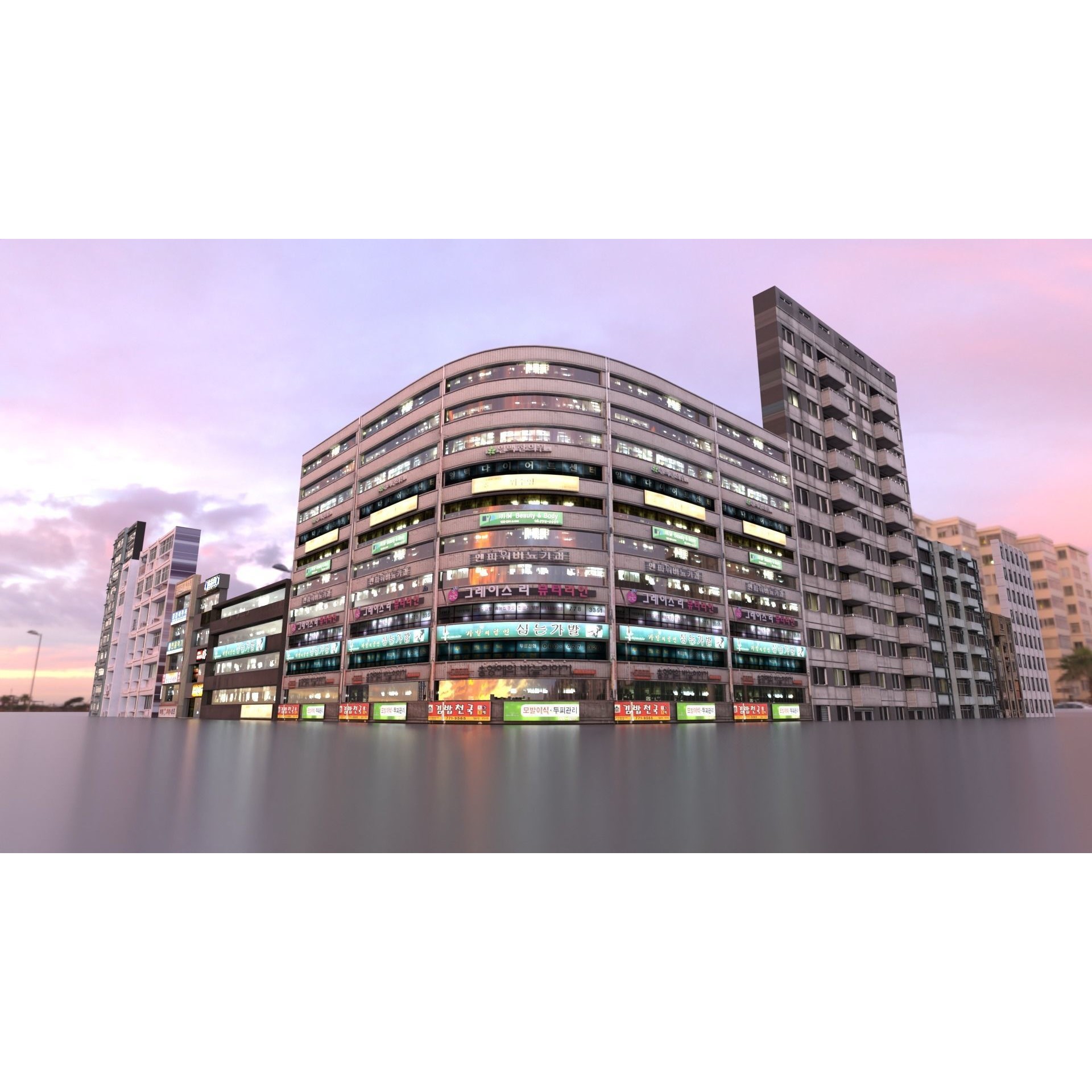 High Detailed Modern City Model Pack - Game-Ready 3D Model - View 13