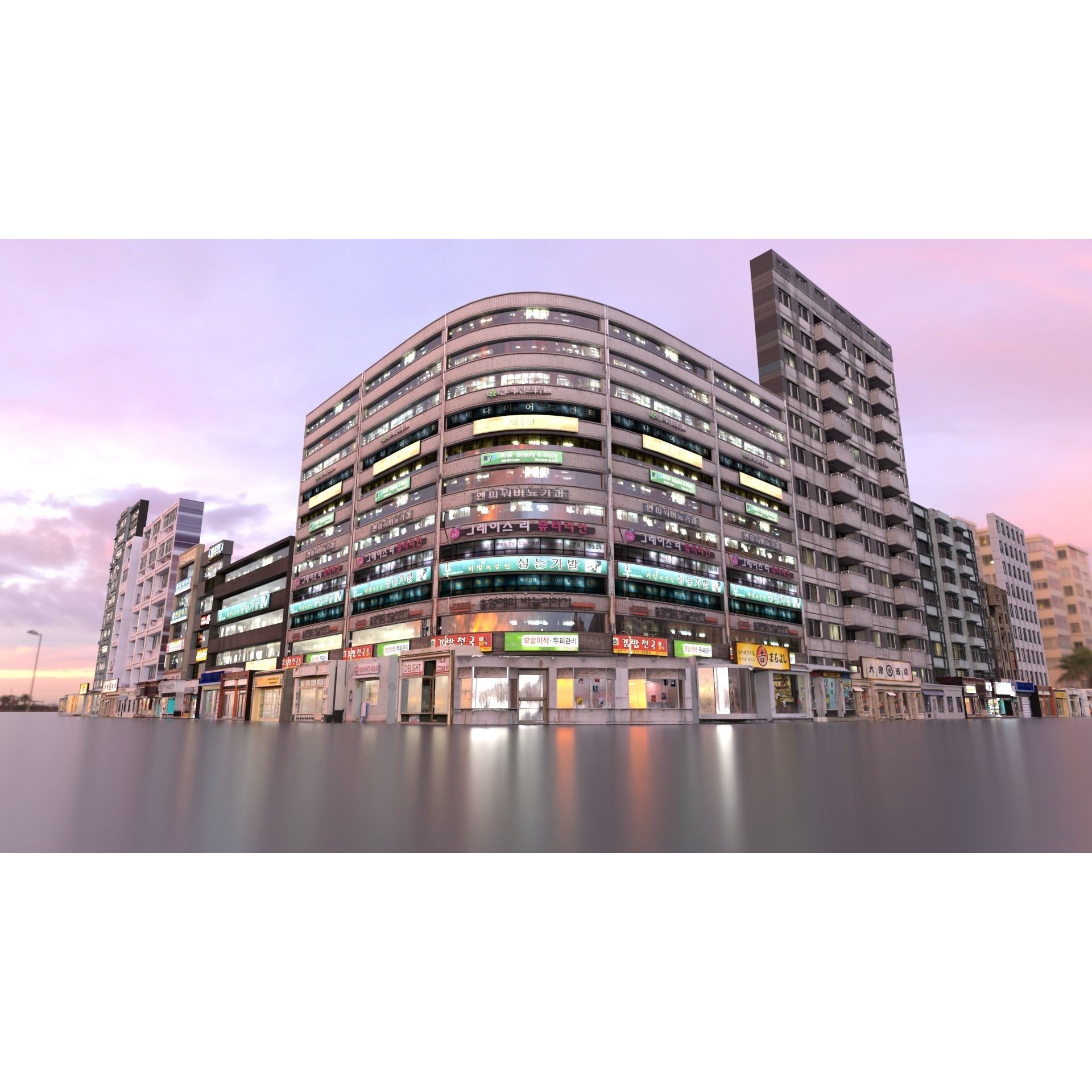 High Detailed Modern City Model Pack - Game-Ready 3D Model - View 14