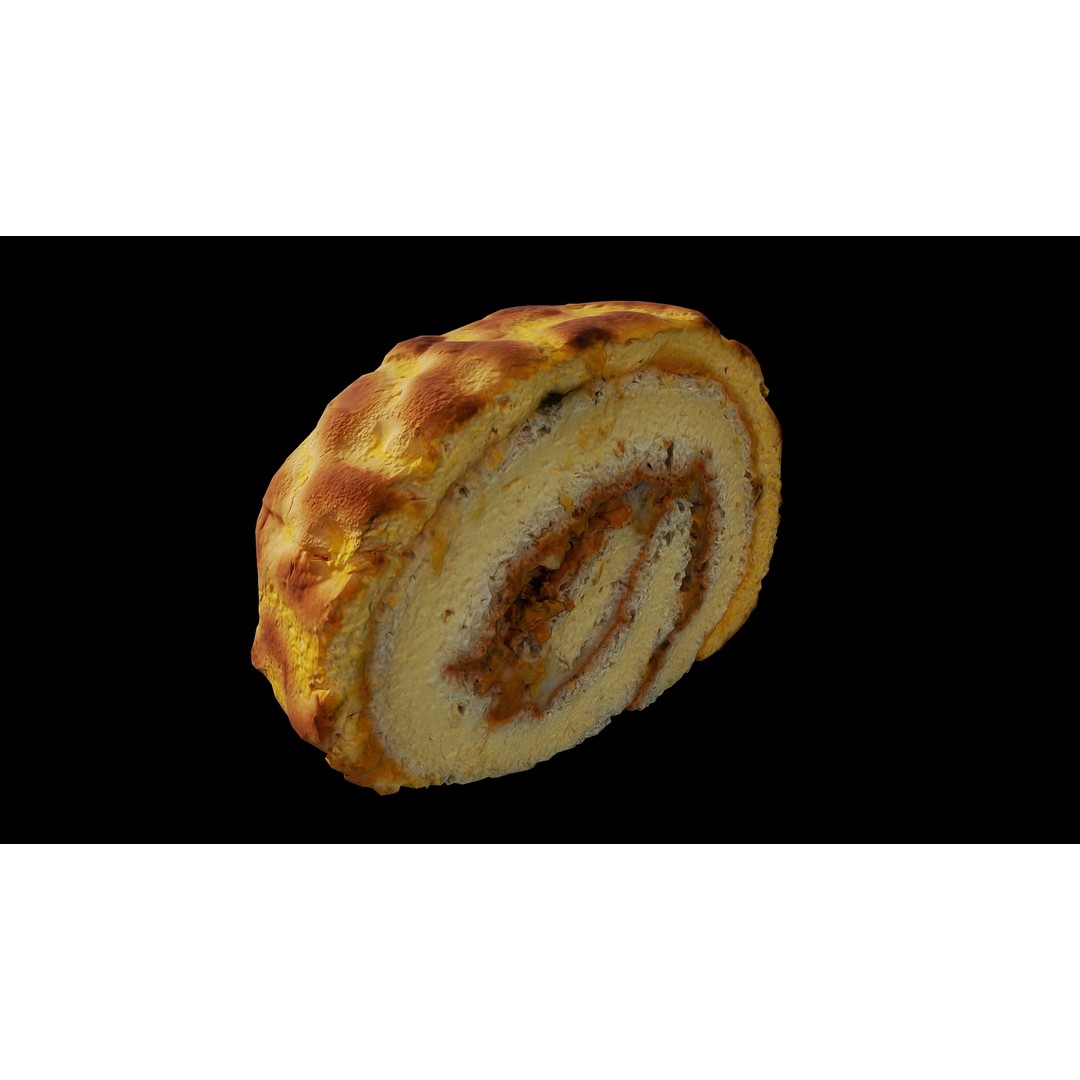 Anydrafts Bread 3D Model – Low Poly PBR Game Asset, FBX - View 4