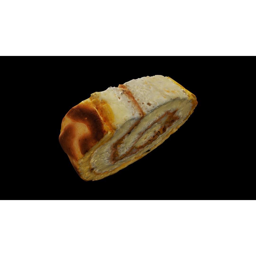 Anydrafts Bread 3D Model – Low Poly PBR Game Asset, FBX - View 7