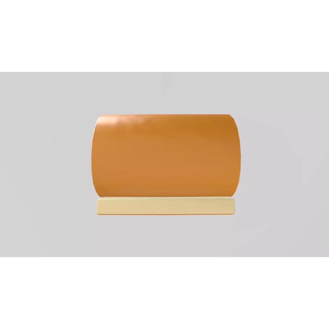 Stylized Swiss Roll 3D Model – Low Poly Dessert Asset, FBX - View 11