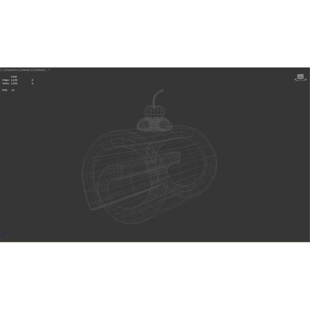 Stylized Swiss Roll 3D Model – Low Poly Dessert Asset, FBX - View 21