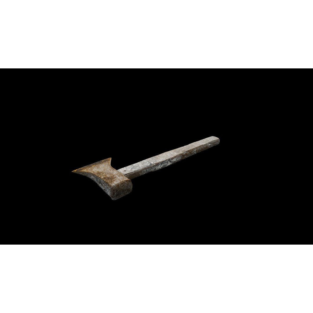 Axe 3D Model – Low Poly Game Asset with PBR Textures, FBX - View 3