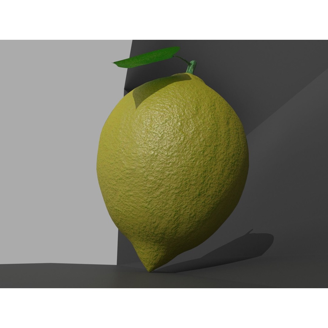 Lemon 3D Model – Realistic PBR Textures, FBX, OBJ, Blender - View 10