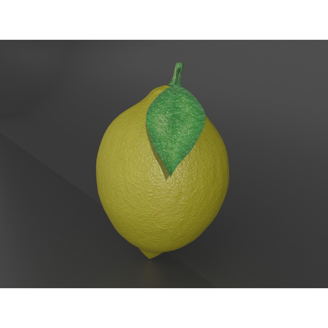 Lemon 3D Model – Realistic PBR Textures, FBX, OBJ, Blender - View 3