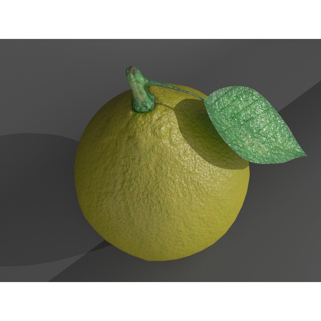 Lemon 3D Model – Realistic PBR Textures, FBX, OBJ, Blender - View 5