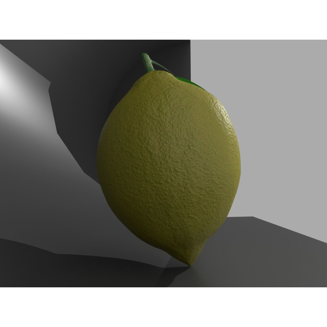 Lemon 3D Model – Realistic PBR Textures, FBX, OBJ, Blender - View 6