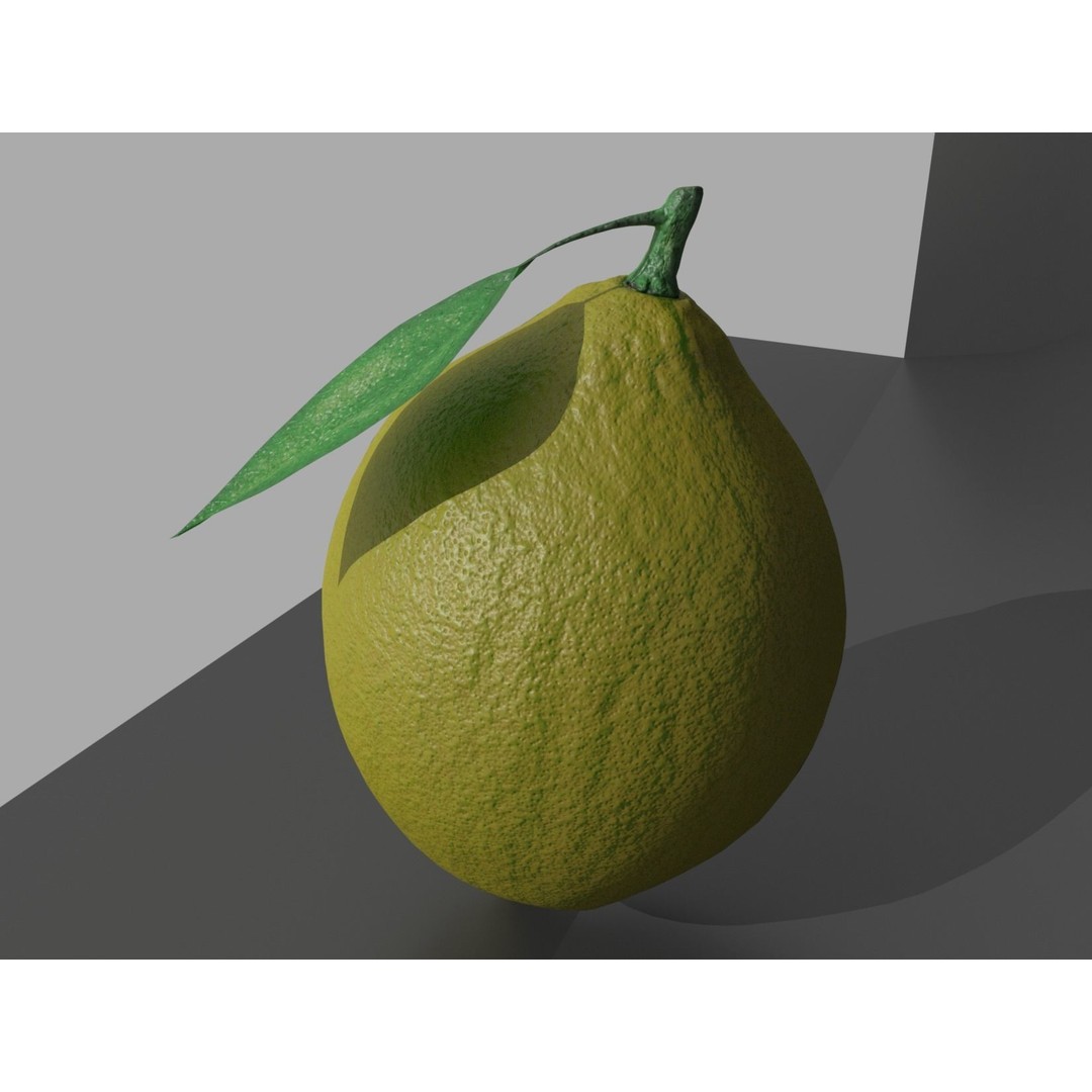 Lemon 3D Model – Realistic PBR Textures, FBX, OBJ, Blender - View 8