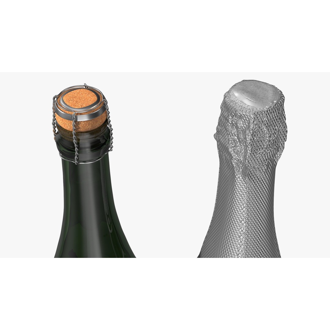 Champagne 3D Model – Elegant Gift Box, PBR Textures, FBX - View 13