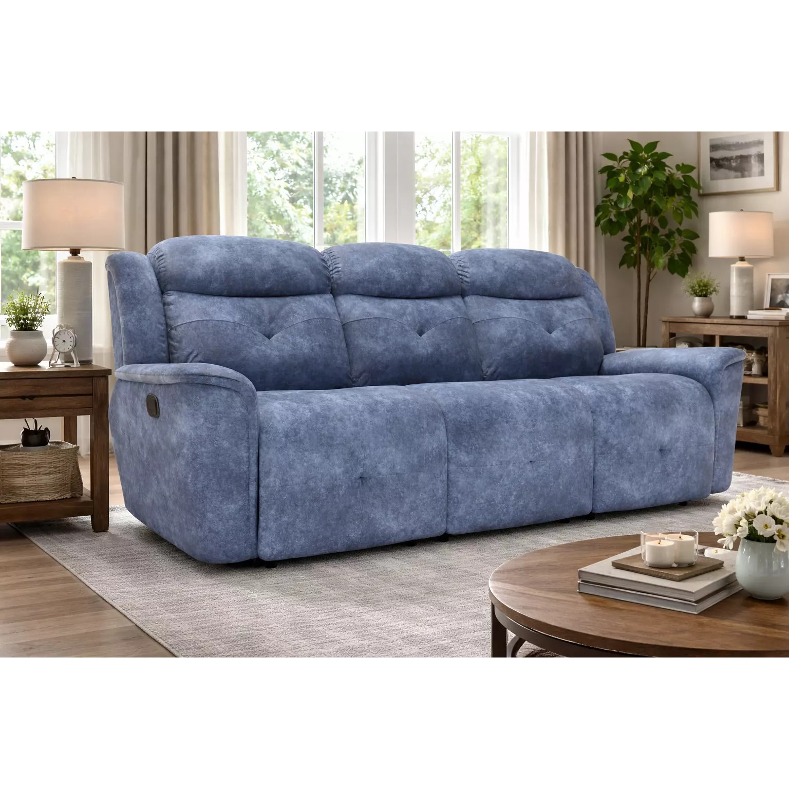 Realistic Recliner Sofa - Game-Ready 3D Model - View 2