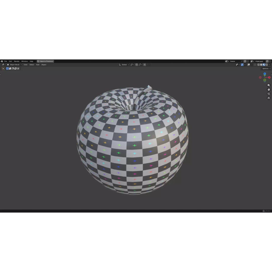 Apple 3D Model – Low Poly PBR Fruit Asset, FBX, OBJ - View 25
