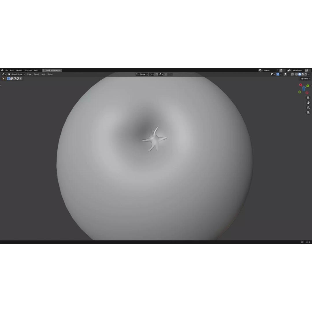 Apple 3D Model – Low Poly PBR Fruit Asset, FBX, OBJ - View 44