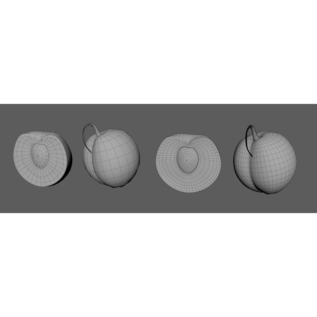 Fruit Pack 3D Model – Low Poly Game Asset, FBX, OBJ, PBR Textures