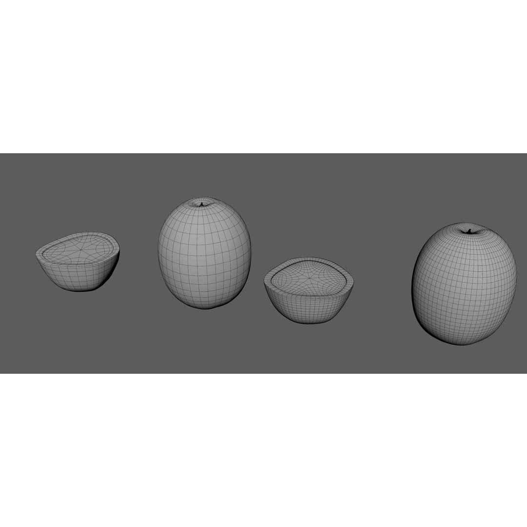 Fruit Pack 3D Model – Low Poly Game Asset, FBX, OBJ, PBR Textures - View 14