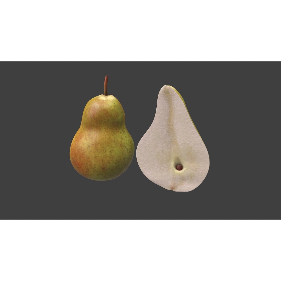Fruit Pack 3D Model – Low Poly Game Asset, FBX, OBJ, PBR Textures - View 15