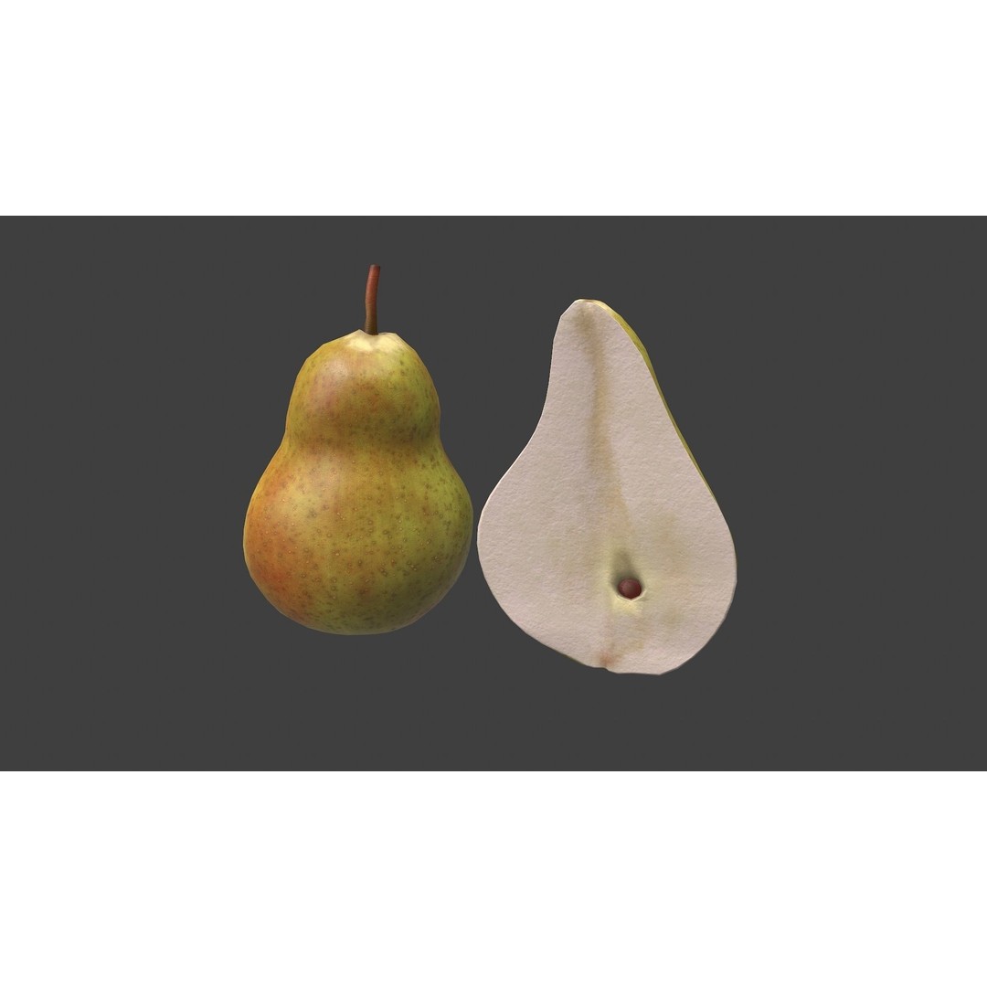 Fruit Pack 3D Model – Low Poly Game Asset, FBX, OBJ, PBR Textures - View 16
