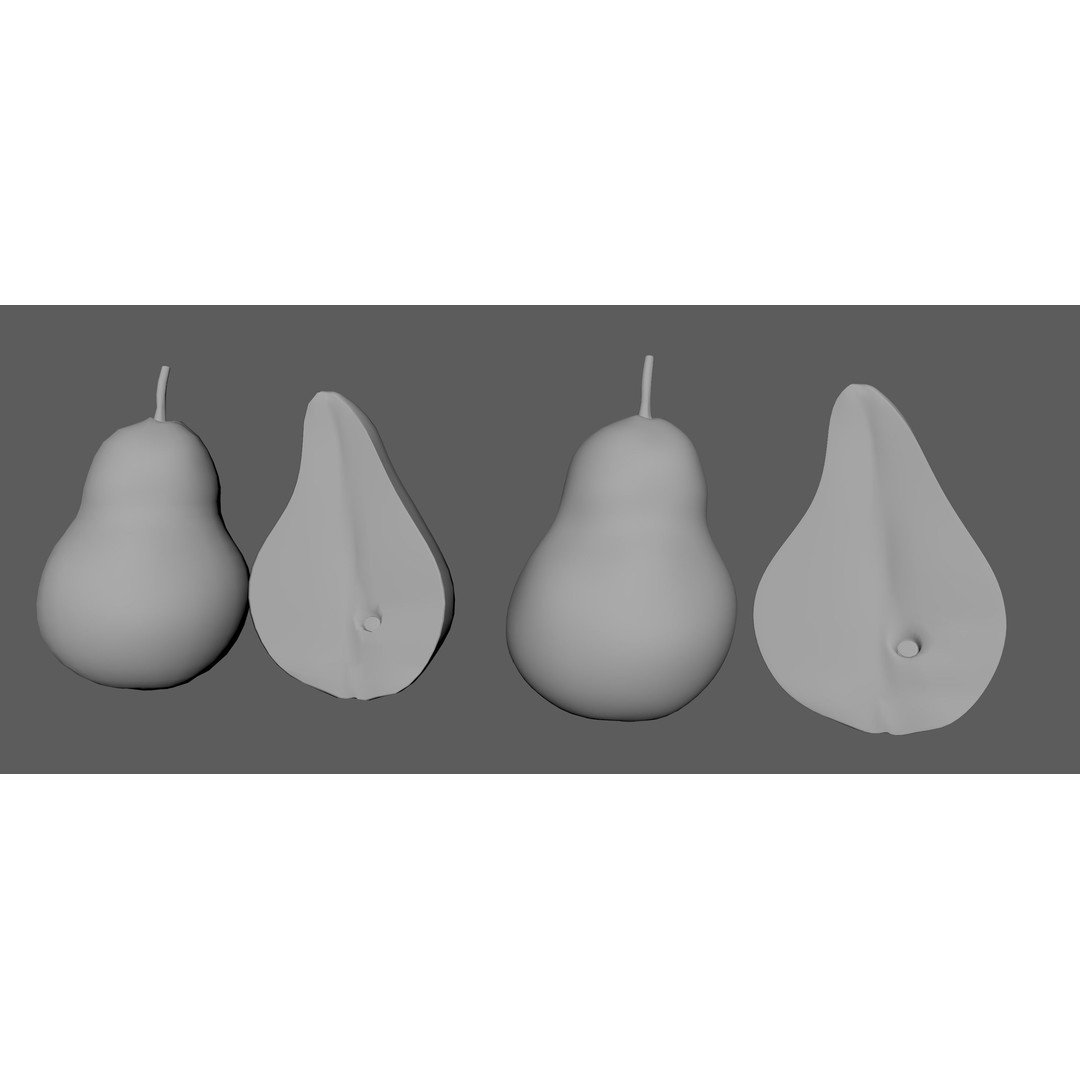 Fruit Pack 3D Model – Low Poly Game Asset, FBX, OBJ, PBR Textures - View 17