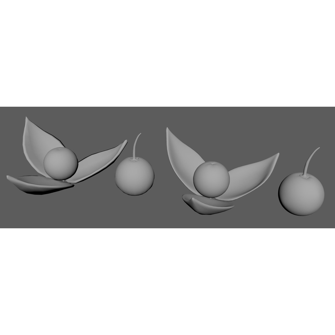 Fruit Pack 3D Model – Low Poly Game Asset, FBX, OBJ, PBR Textures - View 21