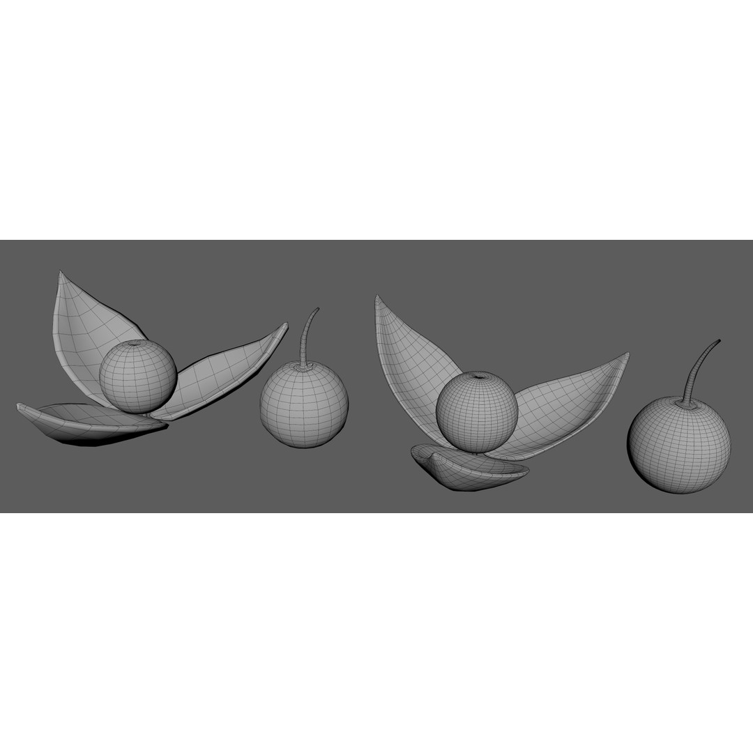 Fruit Pack 3D Model – Low Poly Game Asset, FBX, OBJ, PBR Textures - View 22