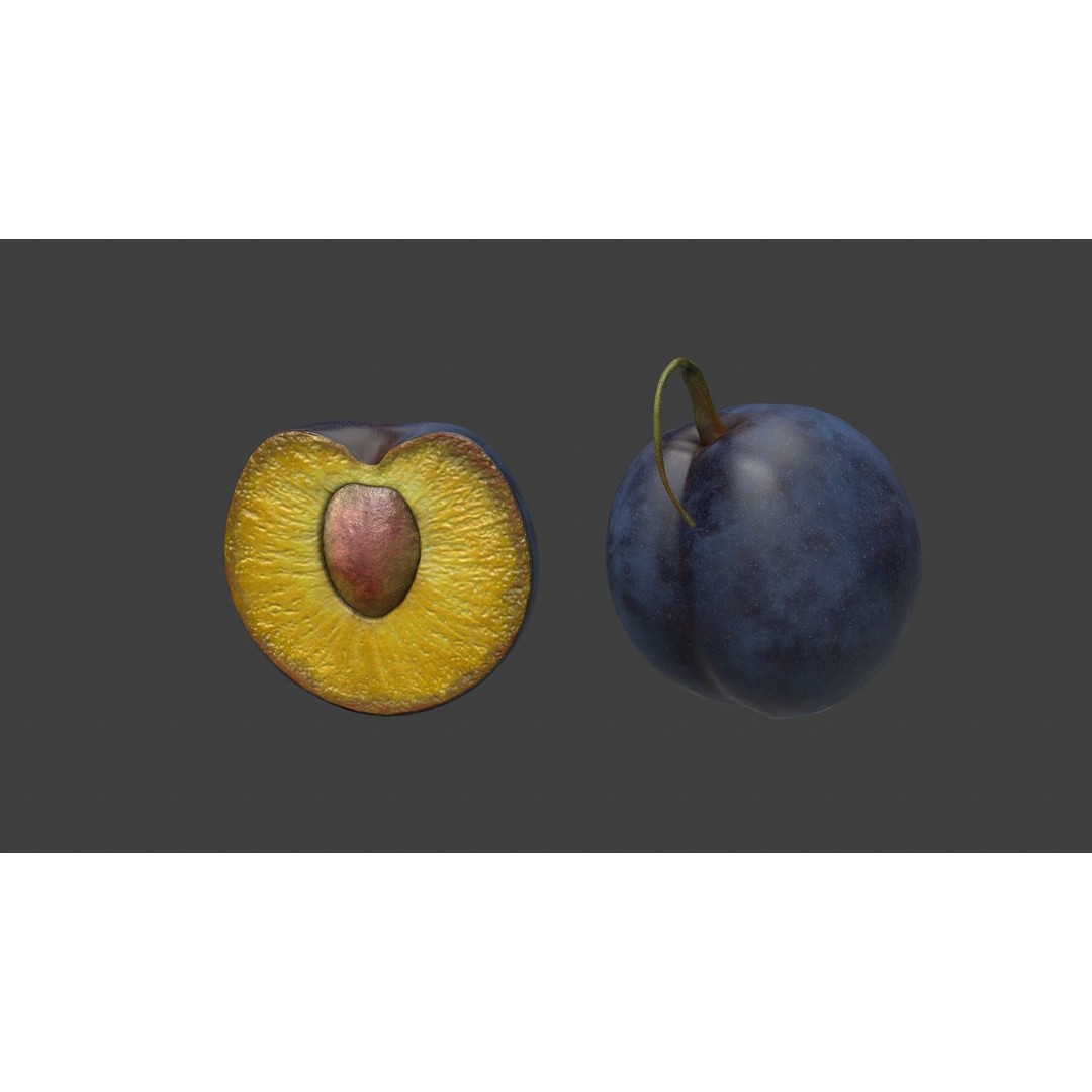 Fruit Pack 3D Model – Low Poly Game Asset, FBX, OBJ, PBR Textures - View 23