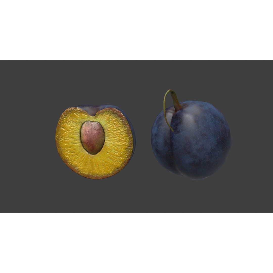 Fruit Pack 3D Model – Low Poly Game Asset, FBX, OBJ, PBR Textures - View 24