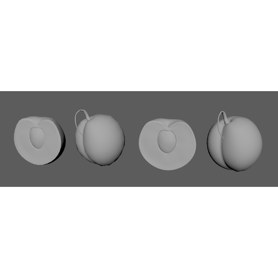 Fruit Pack 3D Model – Low Poly Game Asset, FBX, OBJ, PBR Textures - View 25