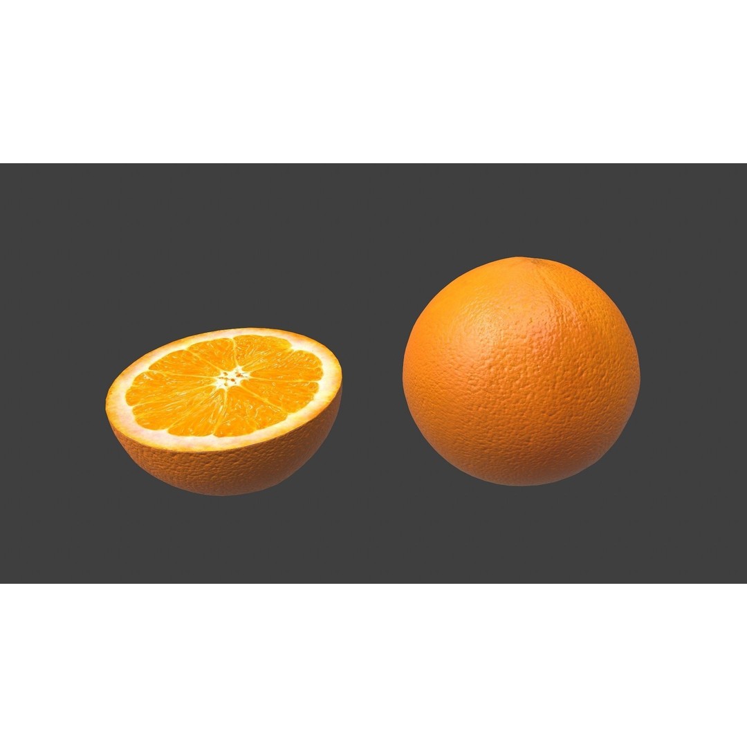 Fruit Pack 3D Model – Low Poly Game Asset, FBX, OBJ, PBR Textures - View 3