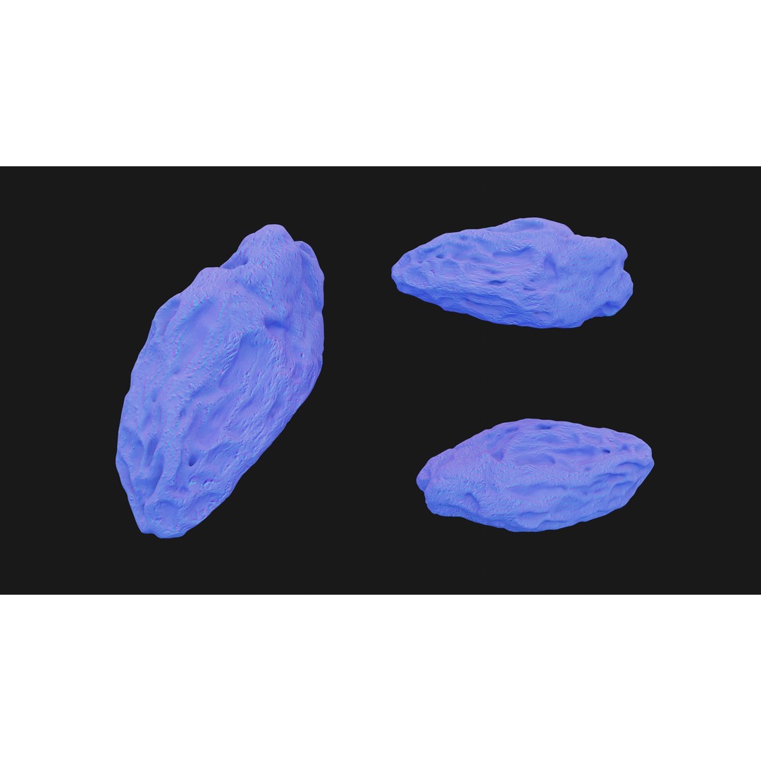 Dried Grape Raisin 3D Model – Low Poly Game Asset, FBX - View 17