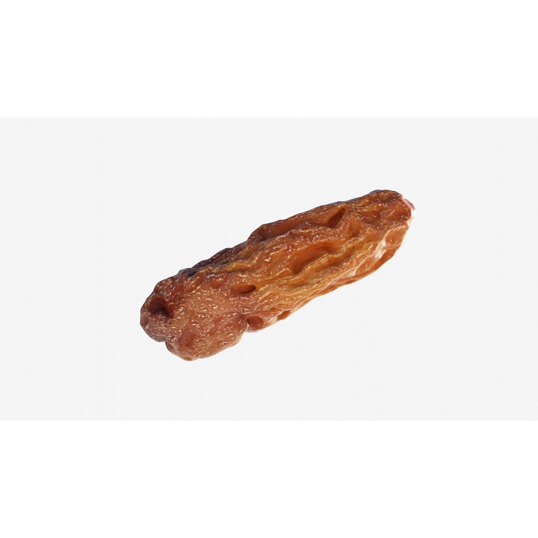 Dried Grape Raisin 3D Model – Low Poly Game Asset, FBX - View 6