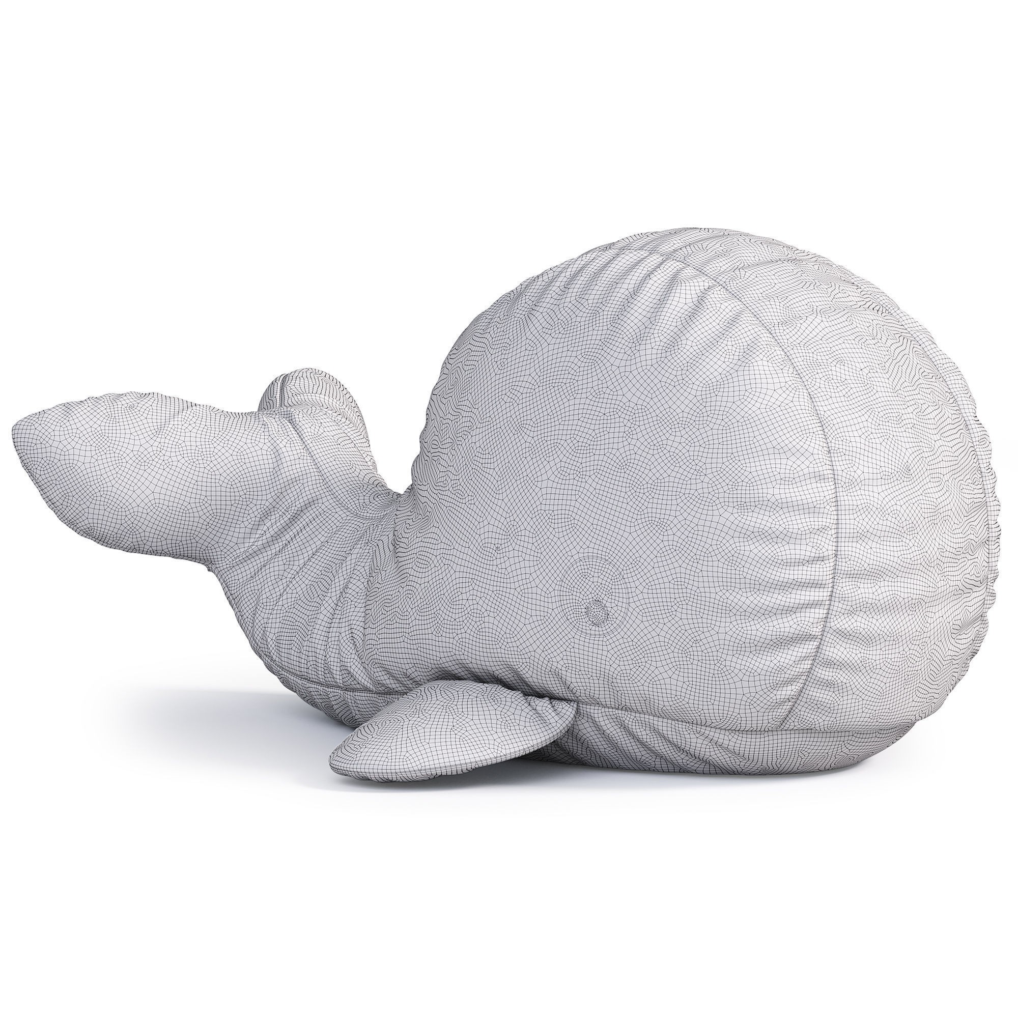 Soft Whale Toy - Game-Ready 3D Model