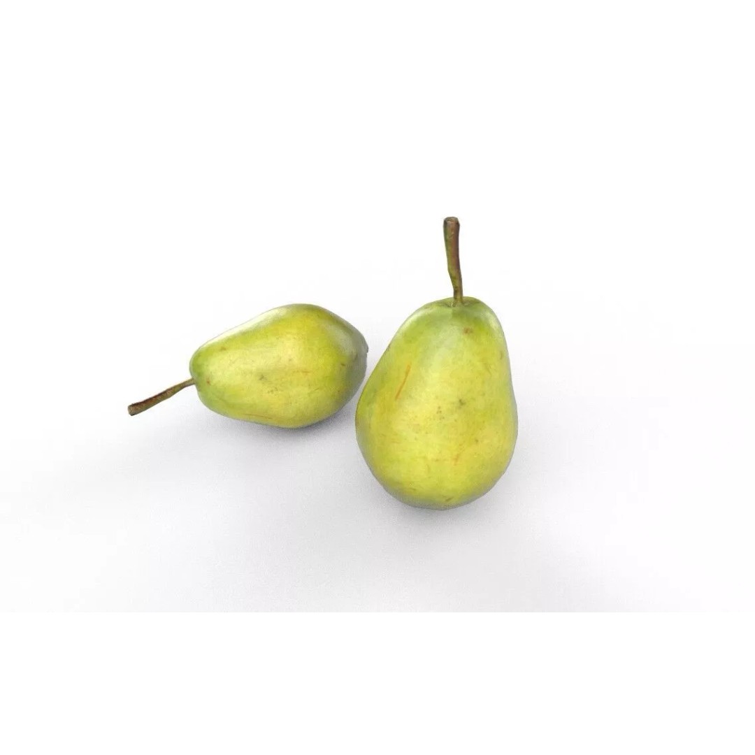 Pear 3D Model – Low Poly Fruit Asset, FBX, Game Ready - View 2