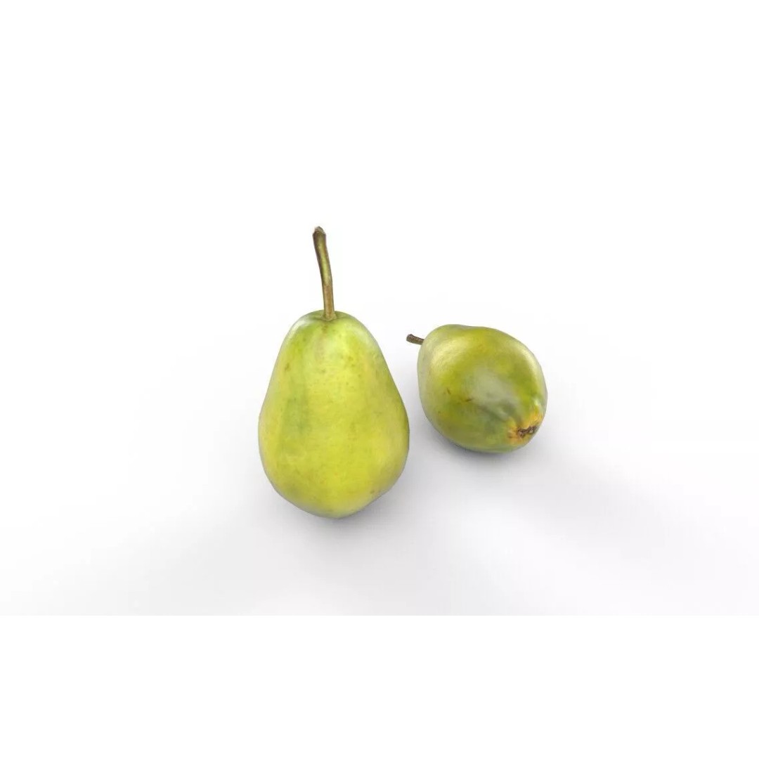 Pear 3D Model – Low Poly Fruit Asset, FBX, Game Ready - View 5